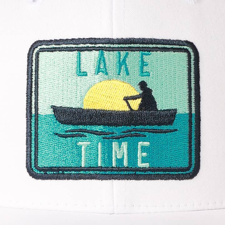 Fashion City - Wholesale Trucker Hat - Men's - Men's LAKETIME Embroidered Patch Baseball Cap with Mesh Back