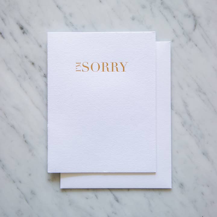 1803 - I'm Sorry - Simple Sentiments - Apology for wholesale by Farmwood Press