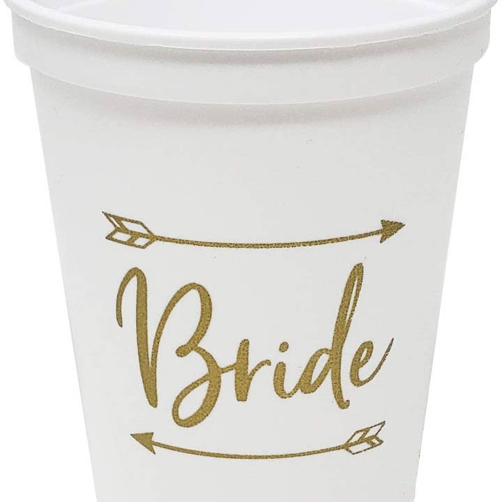 Funky Junque - Vendita all'ingrosso Tazze monouso - Tazze Stadium da 16 once, 1 Bride e 8 Bride Tribe1