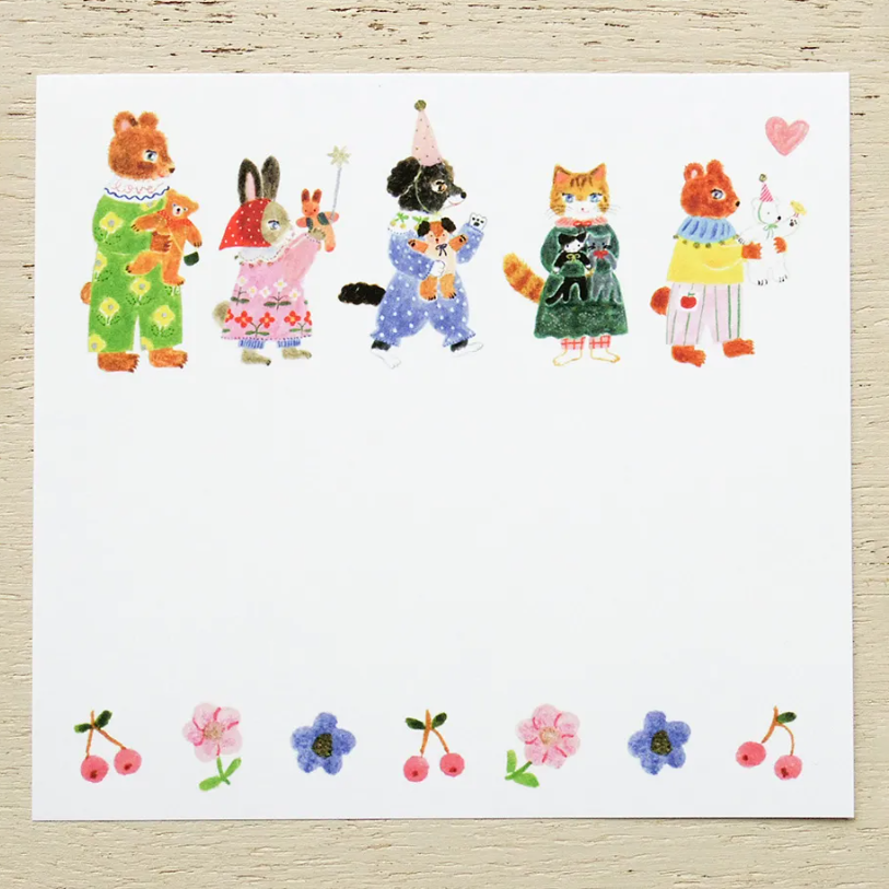 「FUNJI」In Japan - Wholesale Notepad - Aiko Fukawa Memo Pad | Little Fluffy Friends Block Notes 3