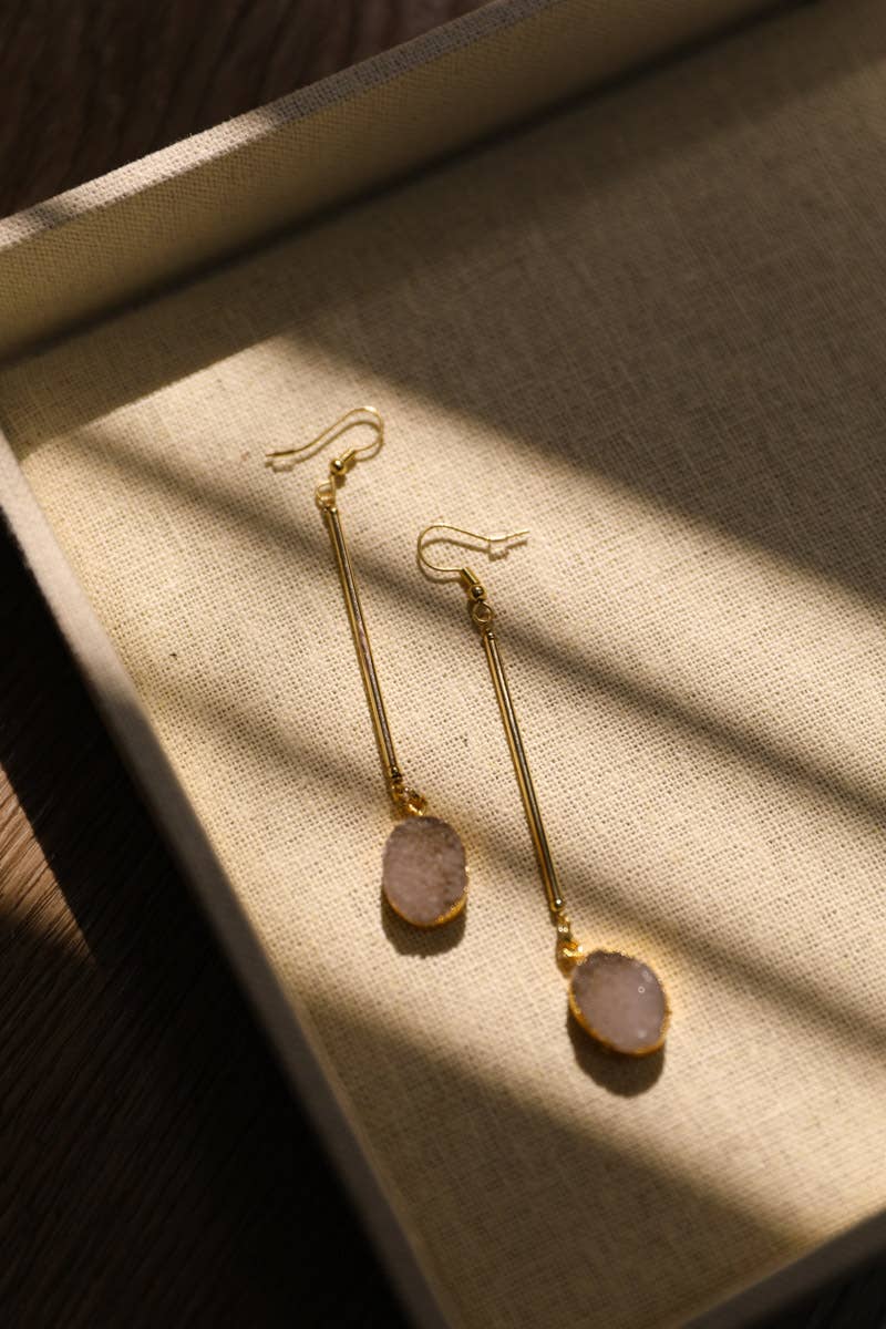 Leto Accessories - Wholesale Dangle Earrings - Crystal Gemstone Drop Statement Earrings8