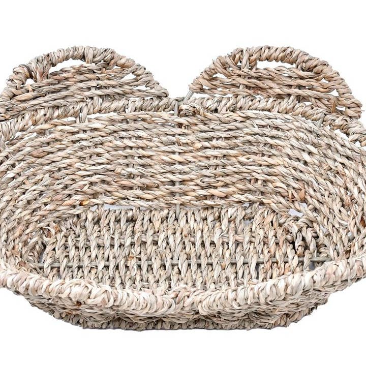 Collins Painting & Design - Wholesale Basket - WG-1014 - Oval Scallop Seagrass Tray