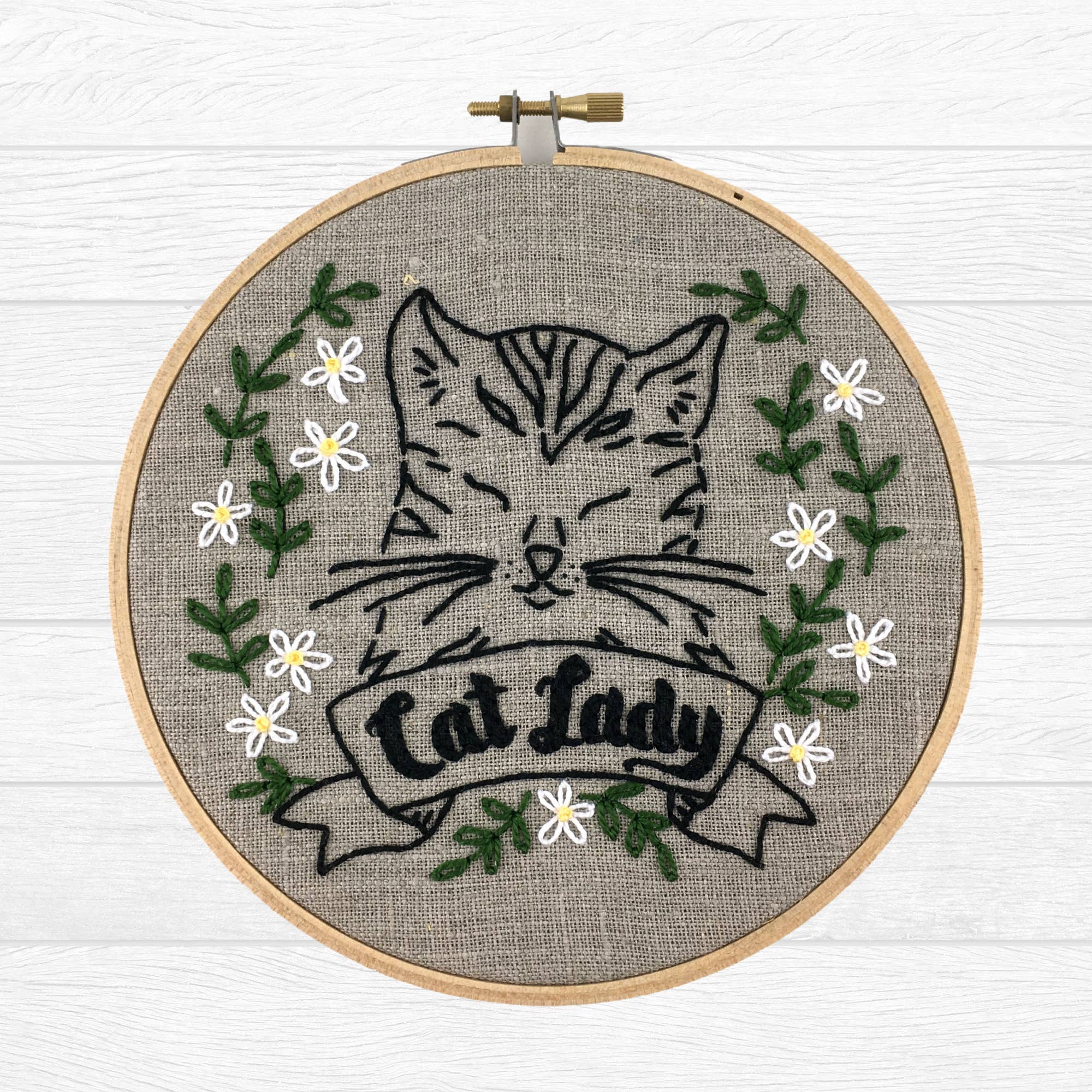 I Heart Stitch Art – wholesale Embroidery/cross-stitch supplies – Cat Lady Embroidery Kit0