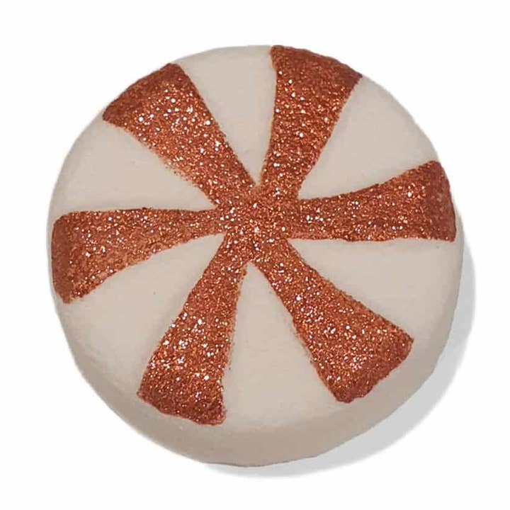 Candy Cane badbomb | Fräsch vit pepparmint för jul för wholesale av Bubbles Bath 'n Body