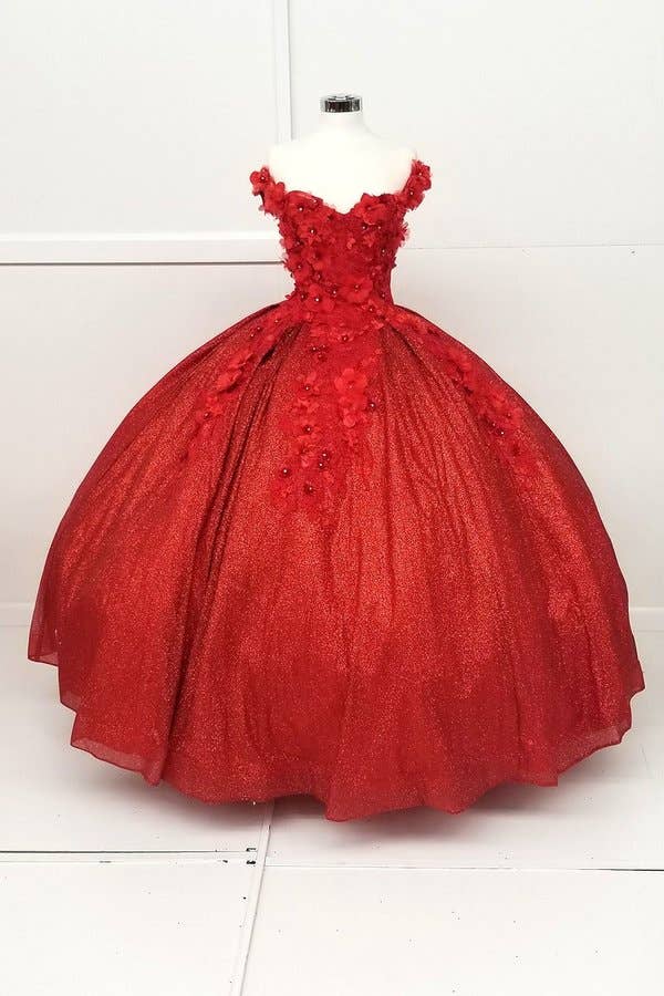 Chicas – wholesale Gown – Women's – Off the Shoulder Quinceanera-wedding Dress CHF301328