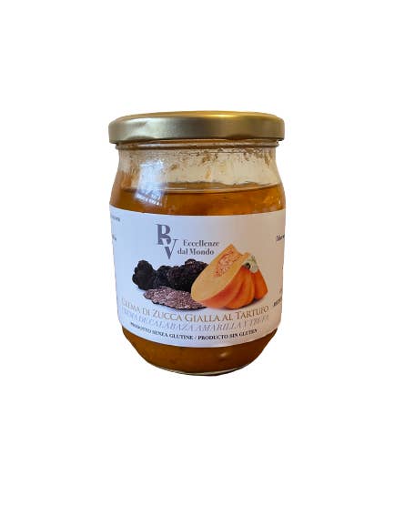 500 g Crema di Zucca gialla al Tartufo per la vendita all'ingrosso da parte di BV Eccellenze dal Mondo