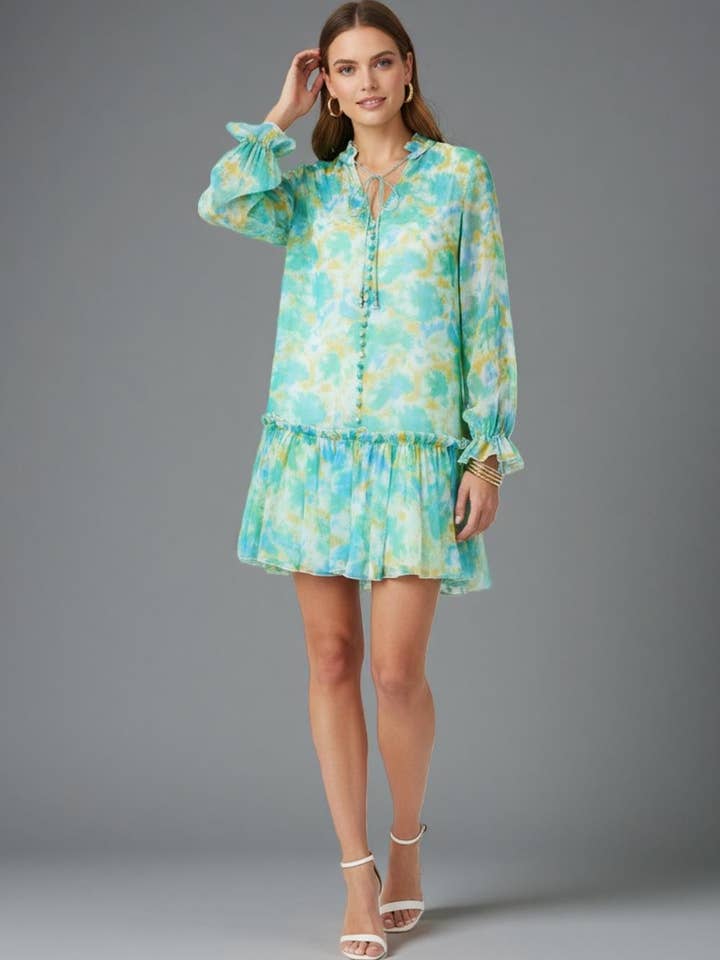 Robe courte à nouer à la taille Ocean Breeze pour la vente par ELPPIS US