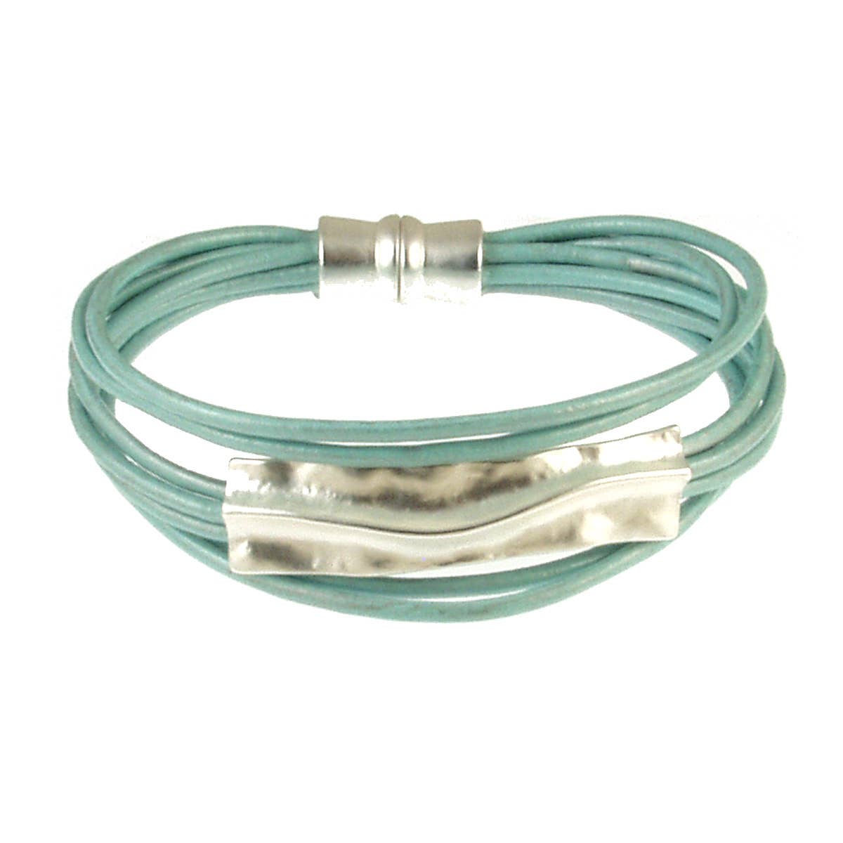 Origin Jewelry - Wholesale Bangle Bracelet - Wavy metal design magnetic closure bracelet3