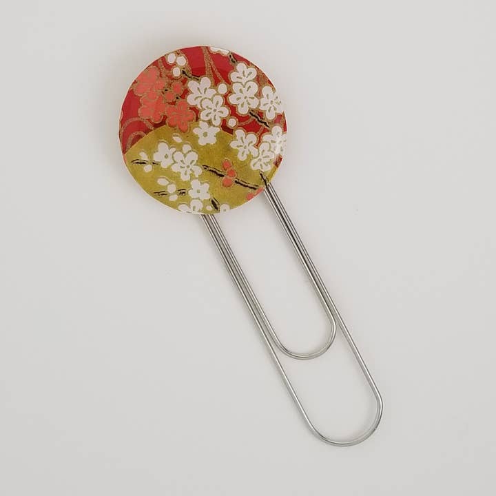 Chiyogami Coral and White Plum Blossoms for wholesale by Sweet Space Studio