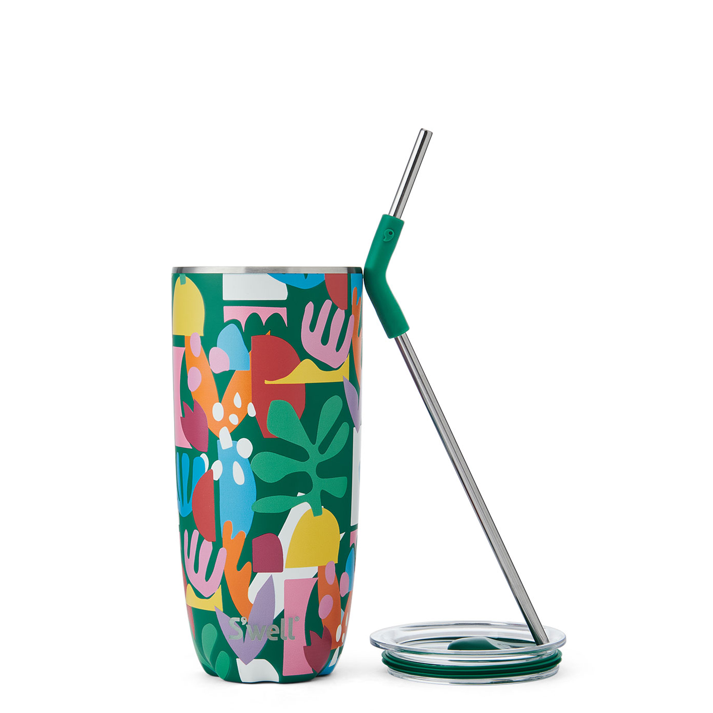 S'well - Vente Gourde/bouteille isotherme - Gobelet en papier découpé de 24 oz avec paille1