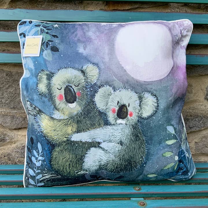 Koala Cushion for wholesale by Alex Clark Art