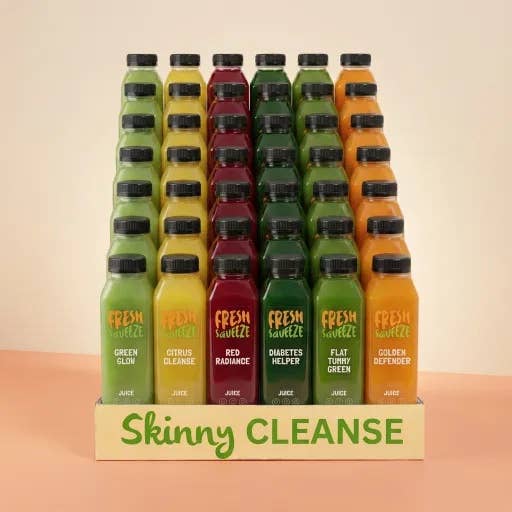 3-Day Cleanse Detox & Immunity Juice Cleanse for wholesale by Fresh Squeeze Juice Bar