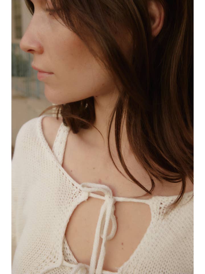 MOD REF - Wholesale Cardigan - Women's - The Anais Cardigan | Front Tie Relaxed Cardigan