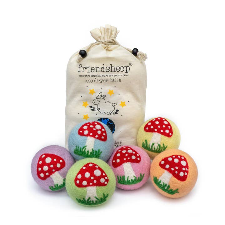 Friendsheep - Wholesale Dryer Balls - Enchanted Mushrooms