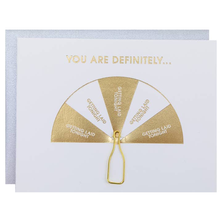 Flesje Draaien: Seks hebben - Bruiloft | Jubileum - Fles Paperclip Kaart voor wholesale door Chez Gagné