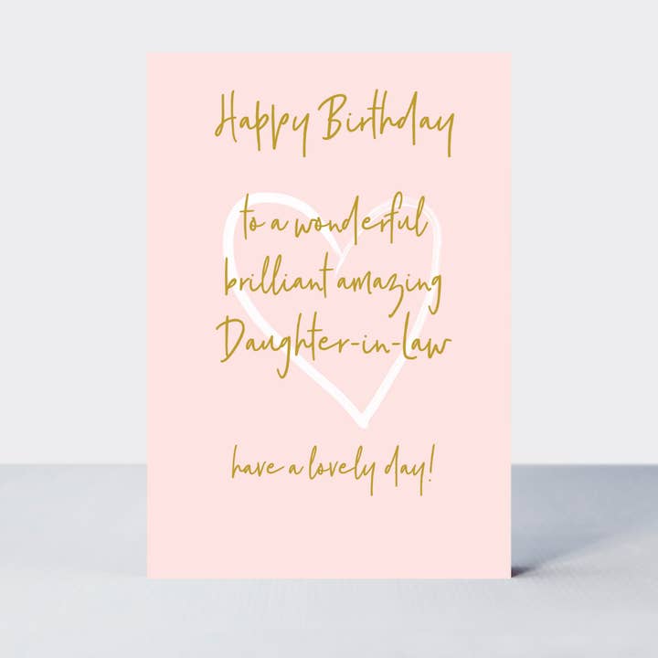 Wonderful You Daughter-In-Law Birthday Card - Foil for wholesale by Petimo