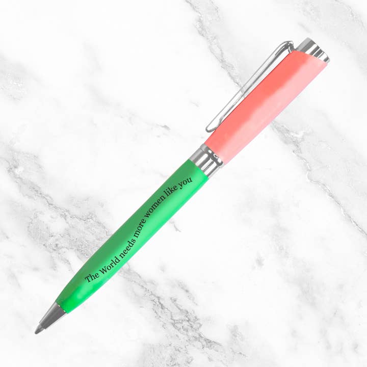 O Mundo Precisa de Mais Mulheres Como Você Caneta Verde & Rosa por atacado de Flamingo Candles