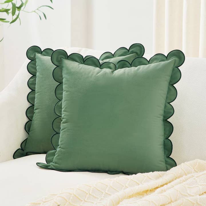 Bri Bri Pillow Covers (2-Pack) - Light Green for wholesale by Monday Moose
