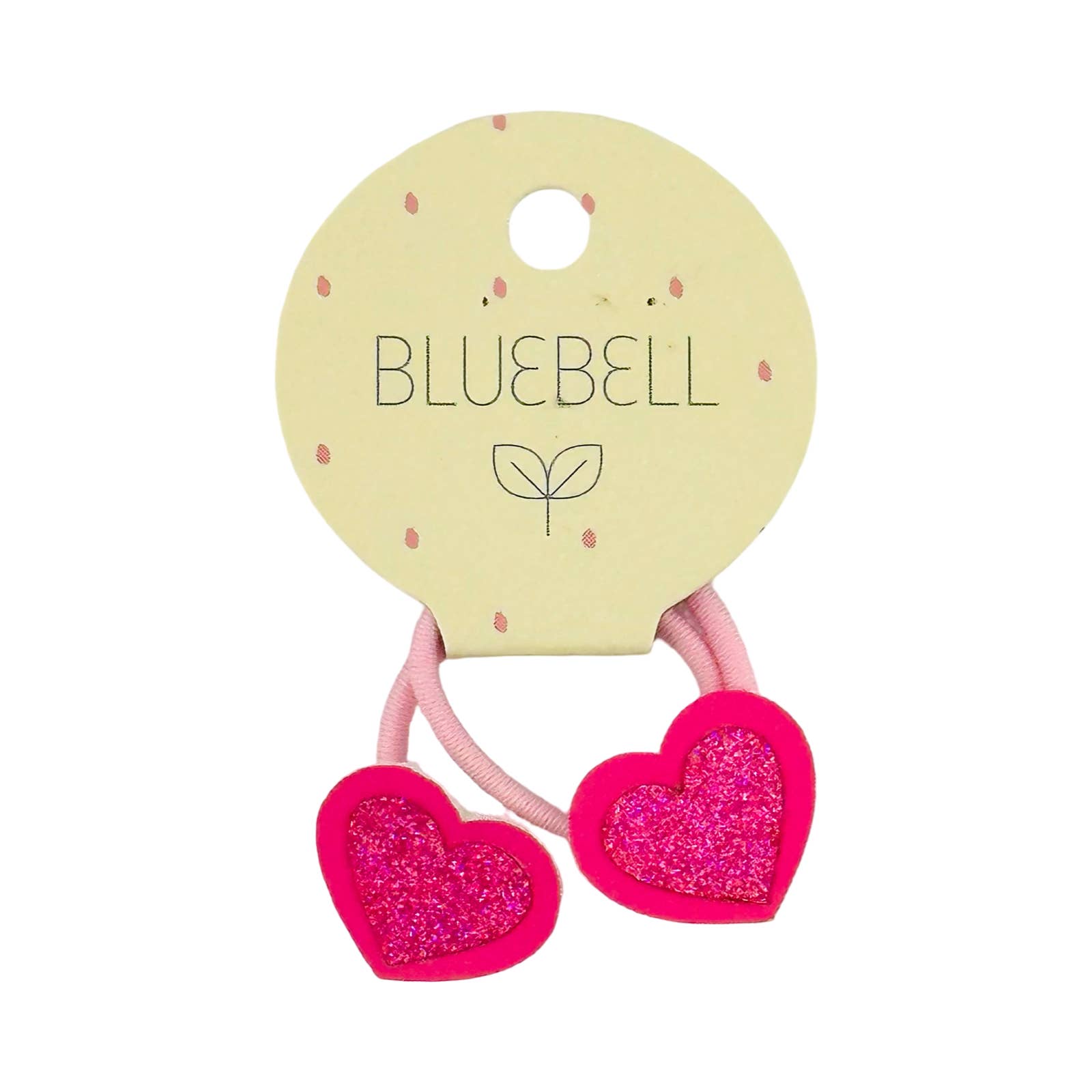 Bluebell Petite - Wholesale Hair Tie - Kids - Heart Glitter Hair Ties
