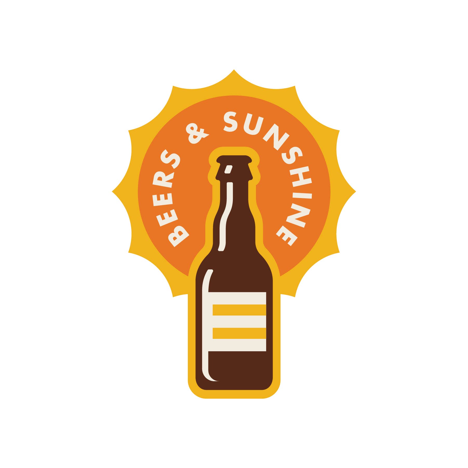 Heartlandia - Wholesale Sticker - Beers & Sunshine Sticker