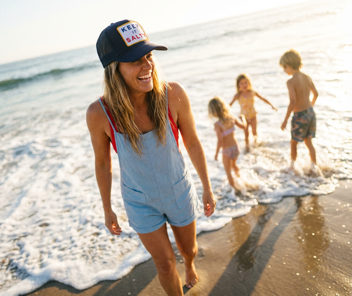 Keep It Salty Trucker Hat in Navy for wholesale on Faire1