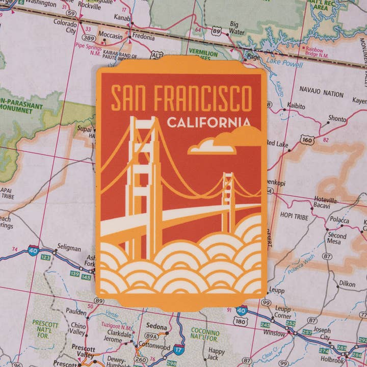 Sticker van San Francisco California voor wholesale door Vagabond Heart