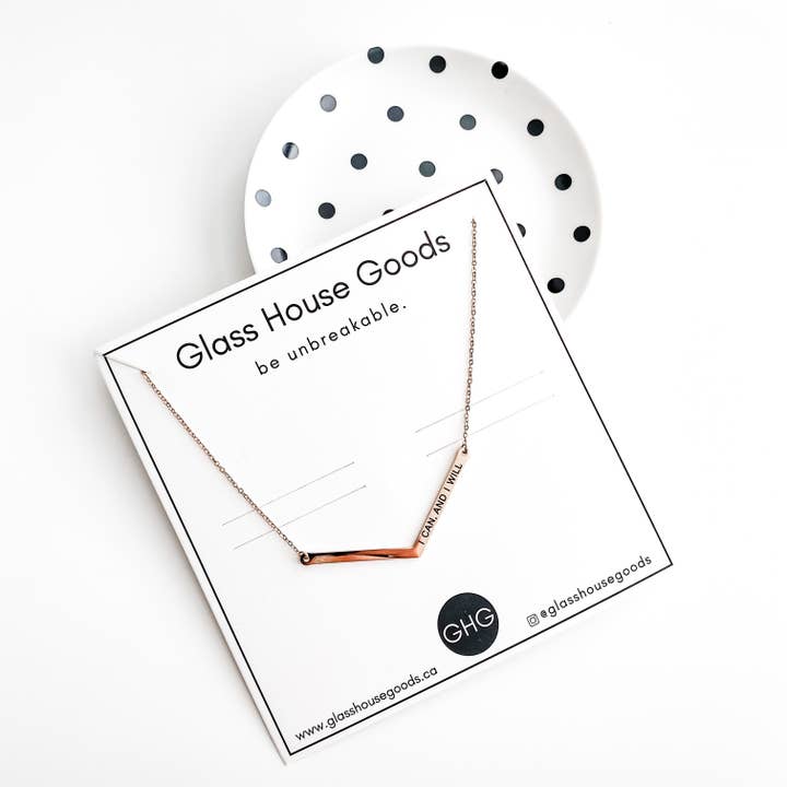 POSSO E LO FARÒ per la vendita all'ingrosso da parte di Glass House Goods