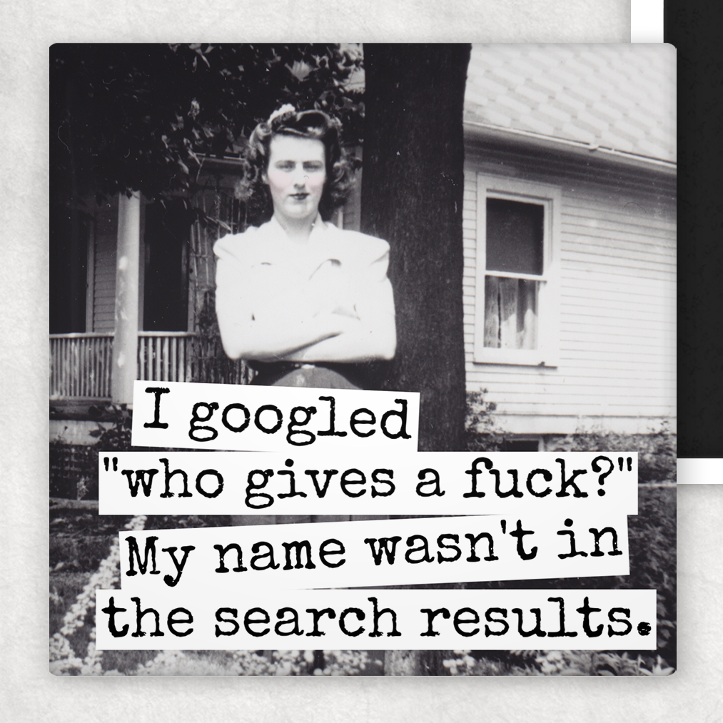 Raven's Rest Studio – Engroshandel Magnet – Sjov magnet. Jeg googlede „Hvem giver et fuck?“...0