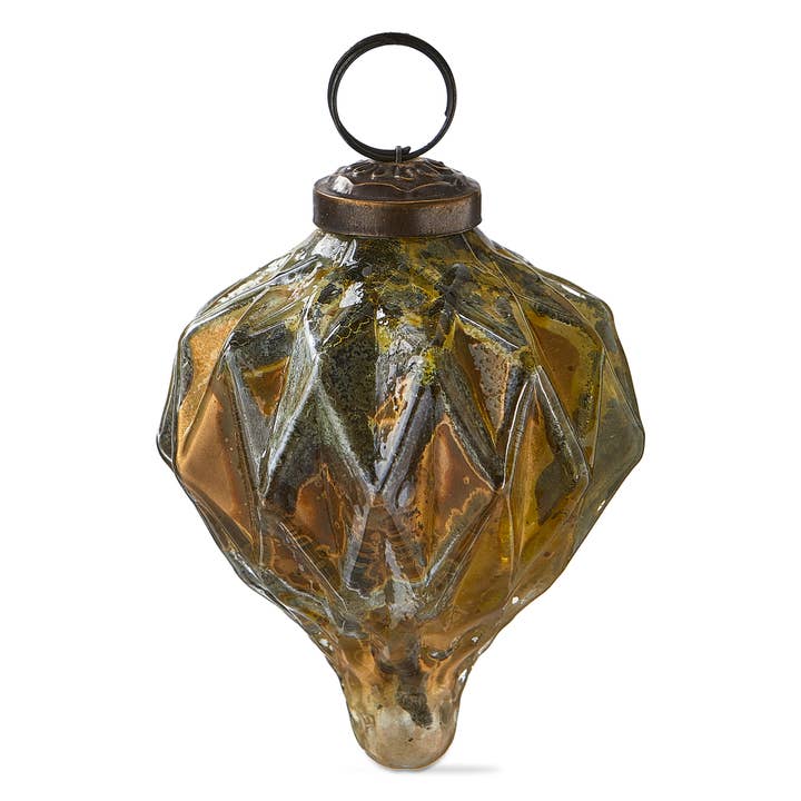 tag - Wholesale Ornament - Gilded Drop Christmas Ornament 3 In - Gold