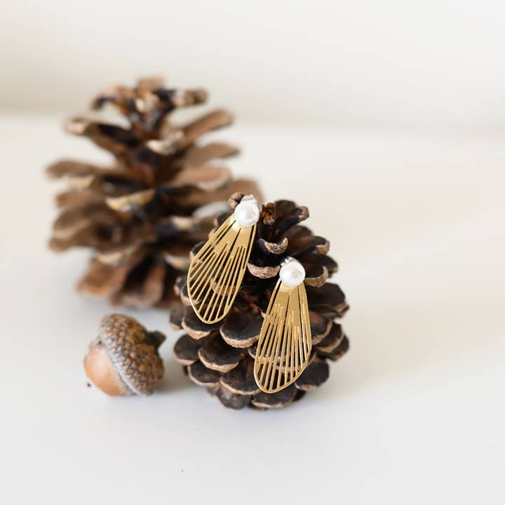 Birch Jewellery – wholesale Ear jackets/climbers – Wing Ear Jackets2