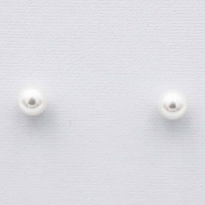 Mallorquinische Perlenohrringe — 7 und 12 mm für den Großhandel von France Perles