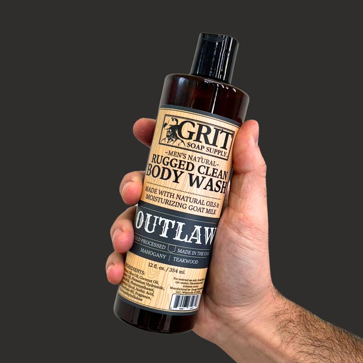 Outlaw Goat Milk Body Wash for wholesale by GRIT Soap Supply
