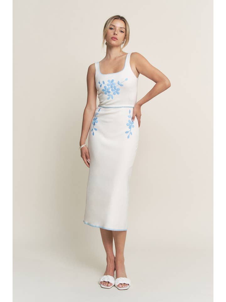 Hersy - Wholesale Dress - Women's - HQD0105 - BOTANIQUE EMBROIDERED MIDI DRESS5