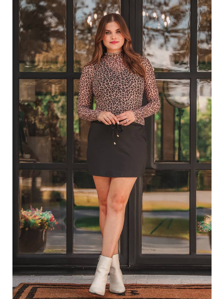 Keigan Mesh Top- Leopard for wholesale on Faire11