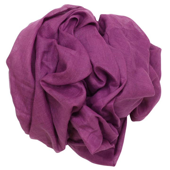 Tribal Trade GmbH - Wholesale Scarf - Unisex - Dark purple cotton cloth 100x100cm lightweight scarf shawl2