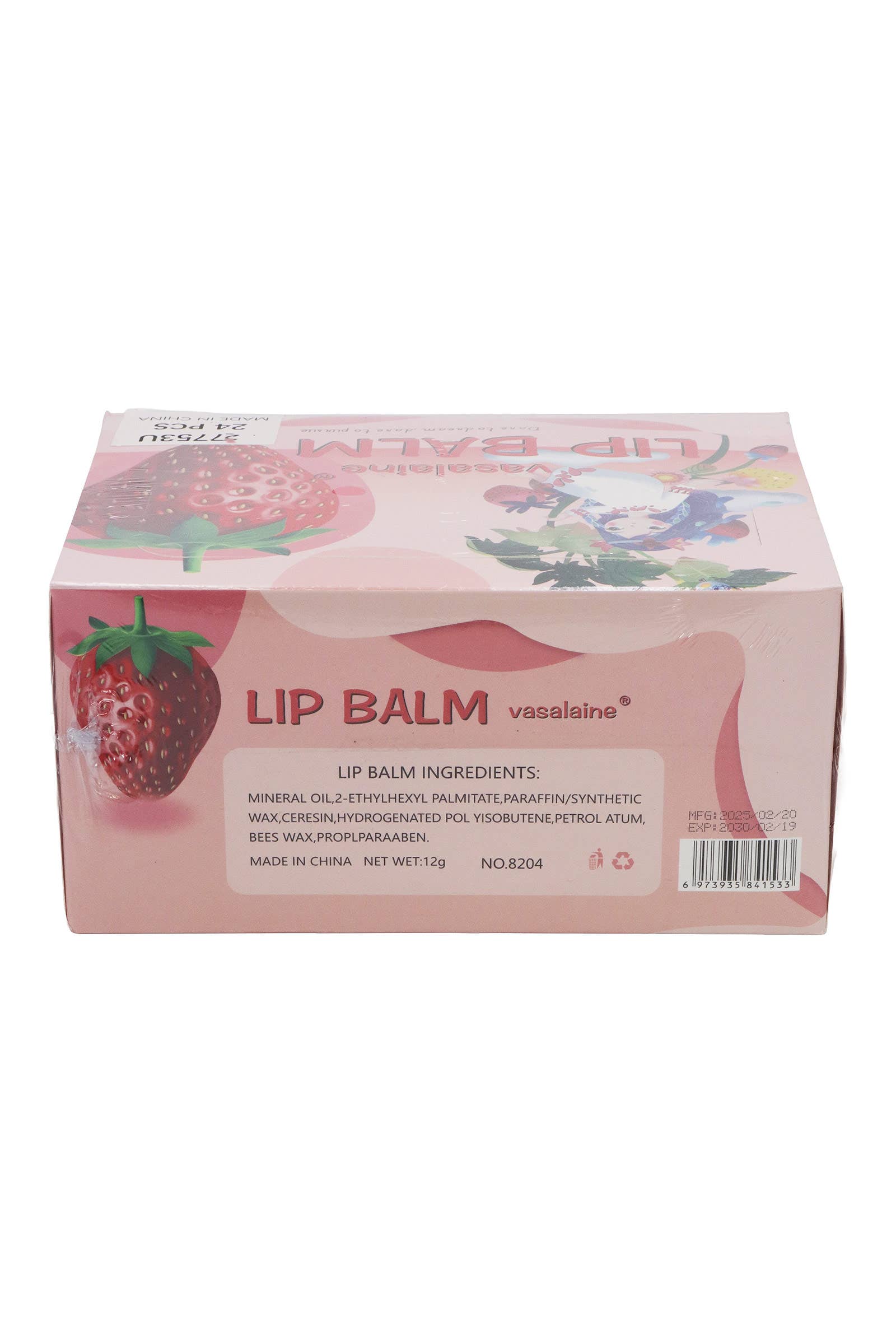 AS SHOWN Strawberry Soft Touch Round Lip Balm - 24 Pcs for wholesale on Faire2