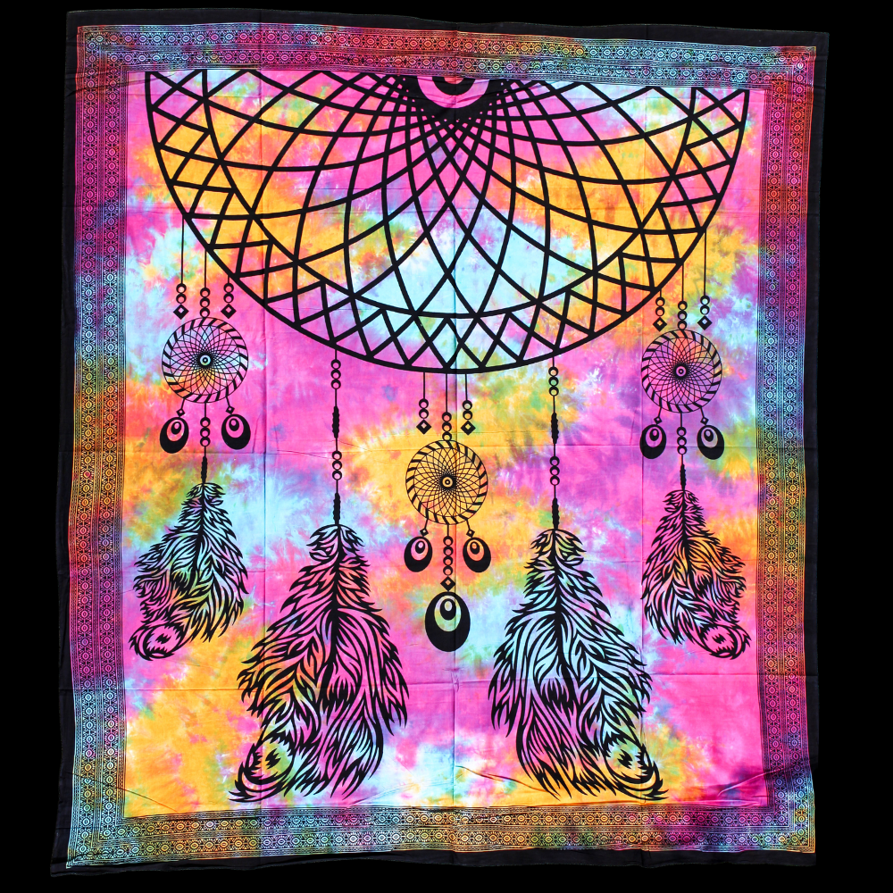 KARMA YOGA SHOP - Wholesale Tapestry/Textile - “Dreamcatcher” cotton wall hanging1