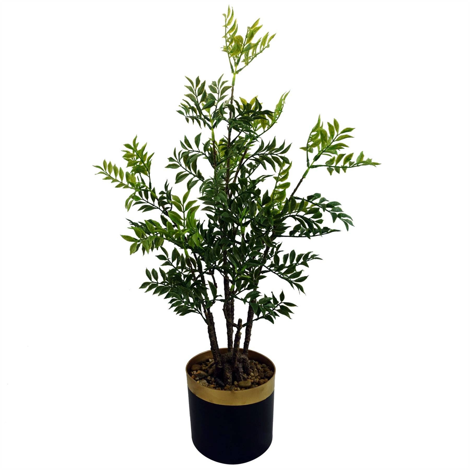 Leaf Design UK LTD - Vendita all'ingrosso Piante artificiali - Albero di Ficus Bonsai Nandina Artificiale da 60 cm Design Foglia0