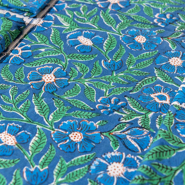 Sevya Handmade - Wholesale Table Runner - Sage & Blue Table Runner2