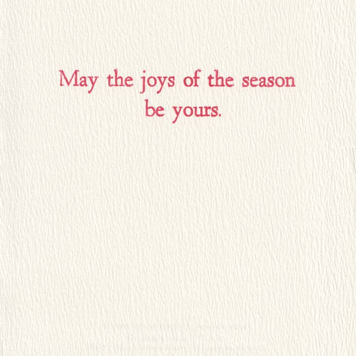 Saturn Press - Wholesale Season's Greetings Card - Black Capped1