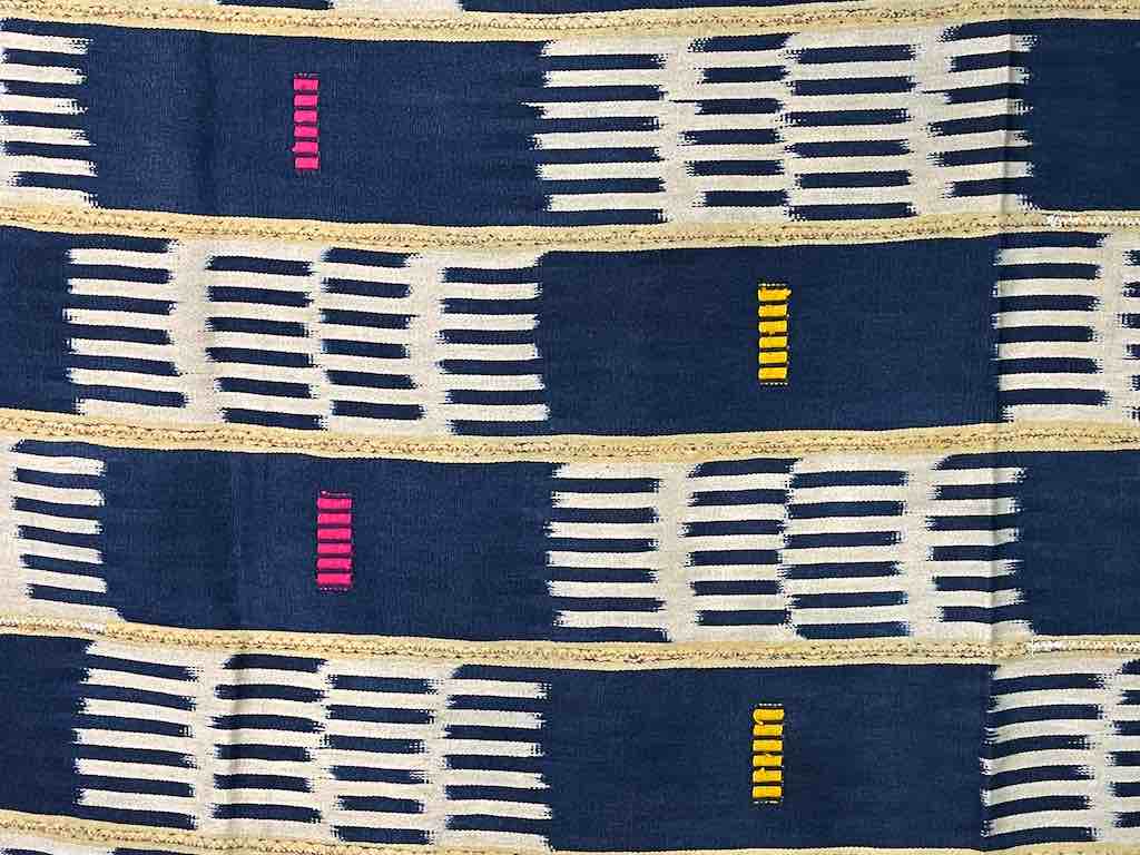 The Niger Bend - Wholesale Tapestry/Textile - Vintage Baule African Cloth Textile "Wrapper" | 58 x 42"8