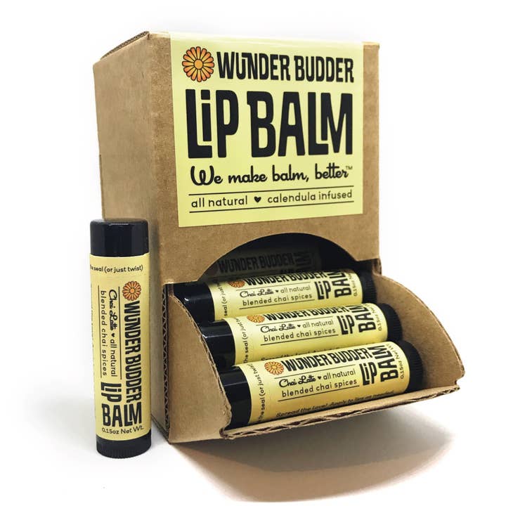 Chai Spice Natural Lip Balm by Wunder Budder for wholesale by Wunder Budder