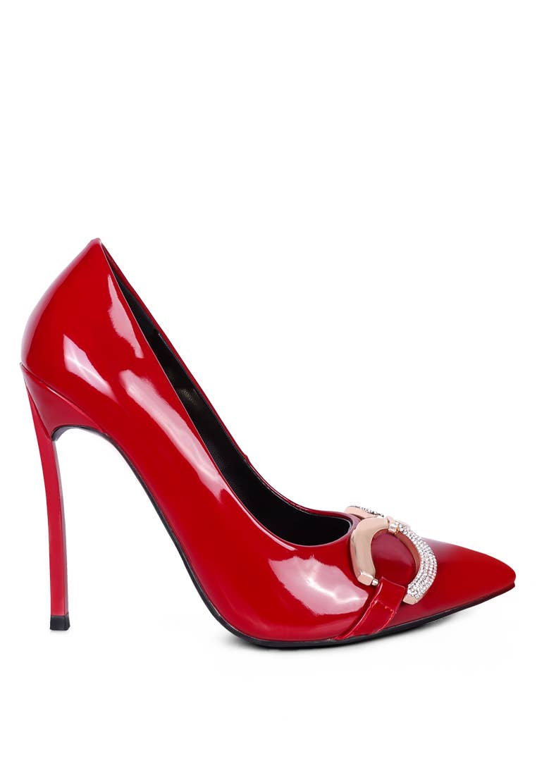 Rag Company - Wholesale High Heels - Women's - COCKTAIL Buckle Embellished Stiletto Pump Shoes15