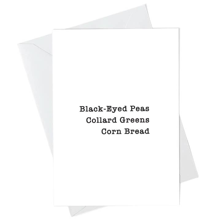 Junebug Ink - Wholesale New Year's Card - Happy New Year Card (Recipe inside)0