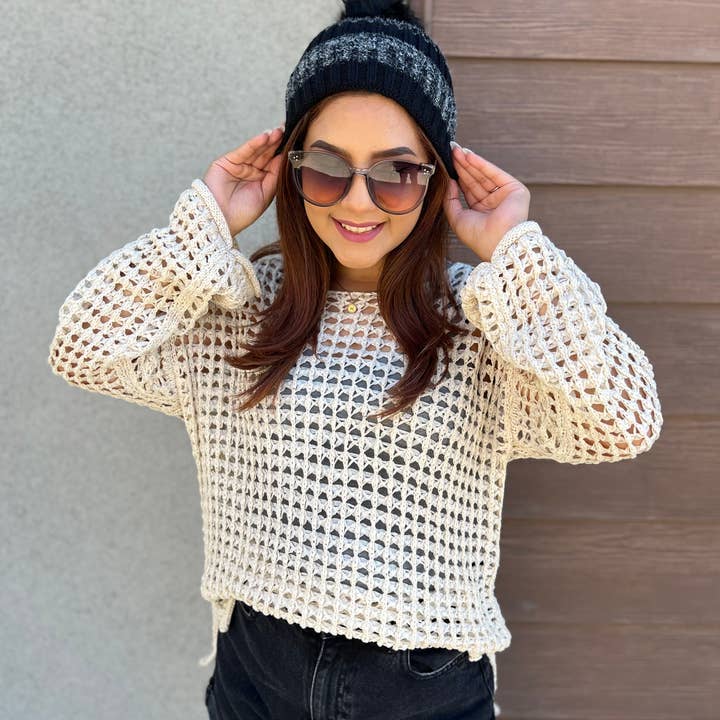 Level Up | Striped Beanie with Fluffy Pom and other Purchase Wholesale black beanies. Free Returns & Net 60 Terms on Faire trending on Faire.