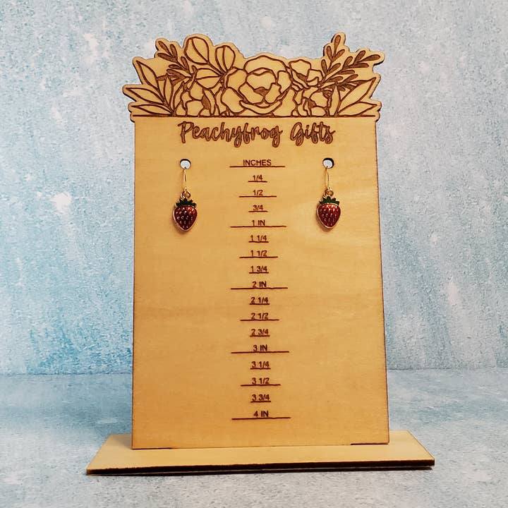 Earrings | Strawberries for wholesale by Peachyfrog