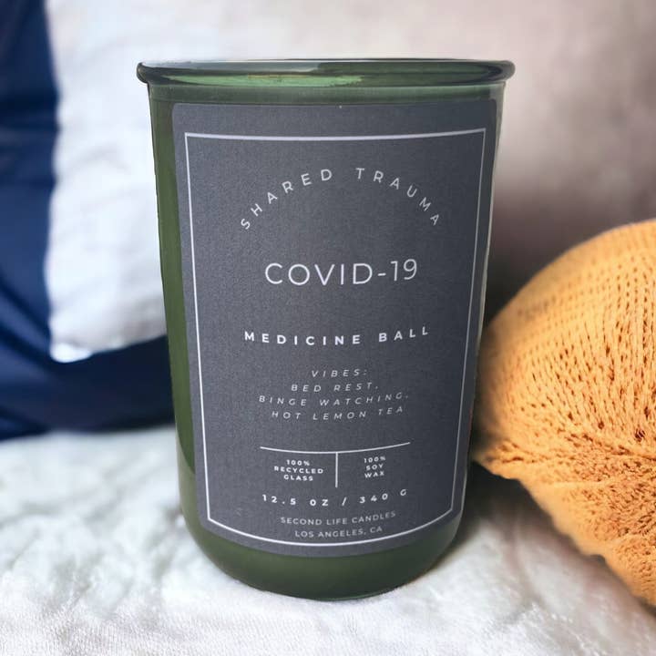 Shared Trauma: Covid-19 Candle - 12.5 Oz, Crackling Wood Wick for wholesale by Second Life Candles