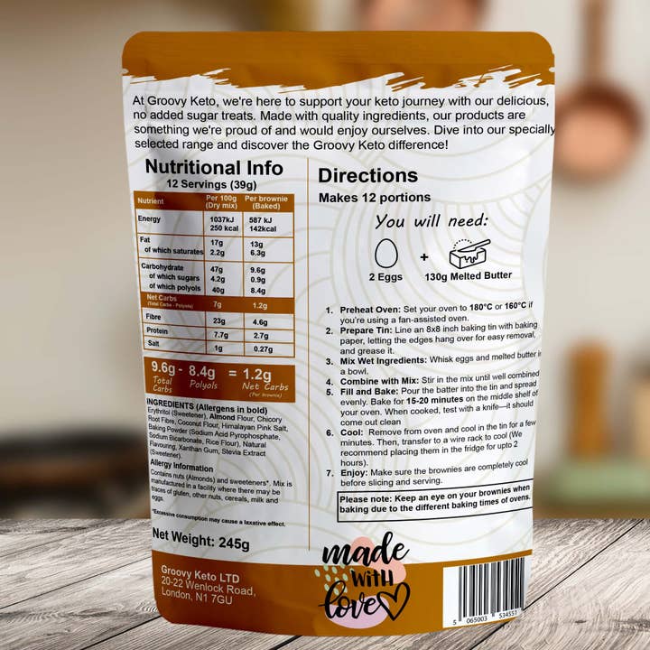 Groovy Keto – wholesale Brownie mix – Groovy Keto Salted Caramel Blondie Mix1
