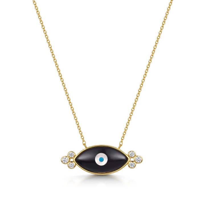 Collier œil chanceux à double bulle Divine Eye pour la vente par Fervor Montréal