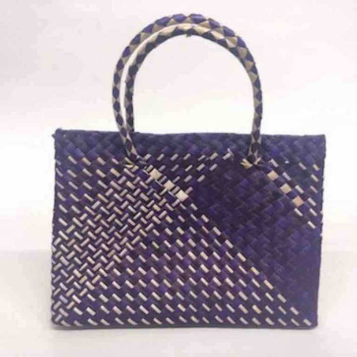 The Niger Bend - Wholesale Tote Bag - Women's - Small Handwoven Pandan Straw Tote Handbag